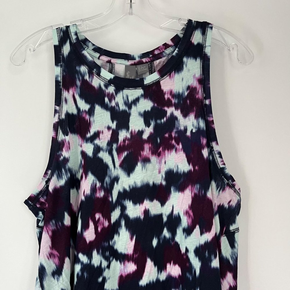 Sweaty Betty Easy Peazy Blue Flow Print Sustainable Vest Tank Top 8-10 - Picture 3 of 13